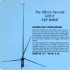 CB Hy-Gain Base CLR2 Antenna